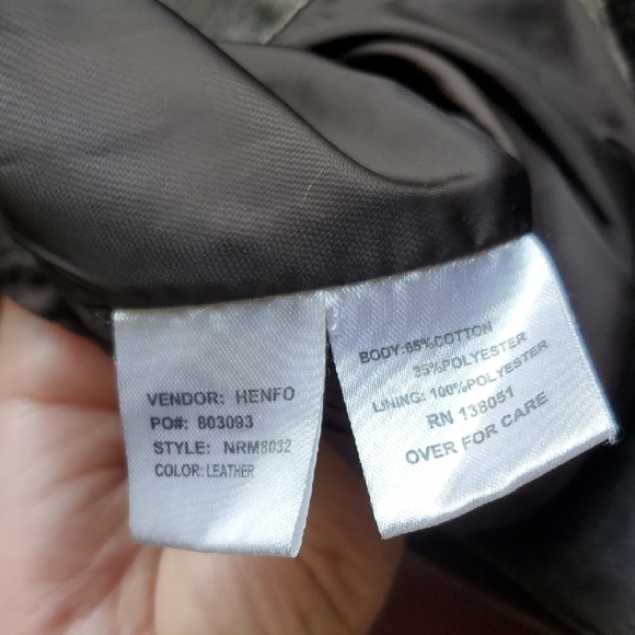 Men's Brown Cotton  Heavy Duty  Vest Large With Pockets - Picture 8 of 16